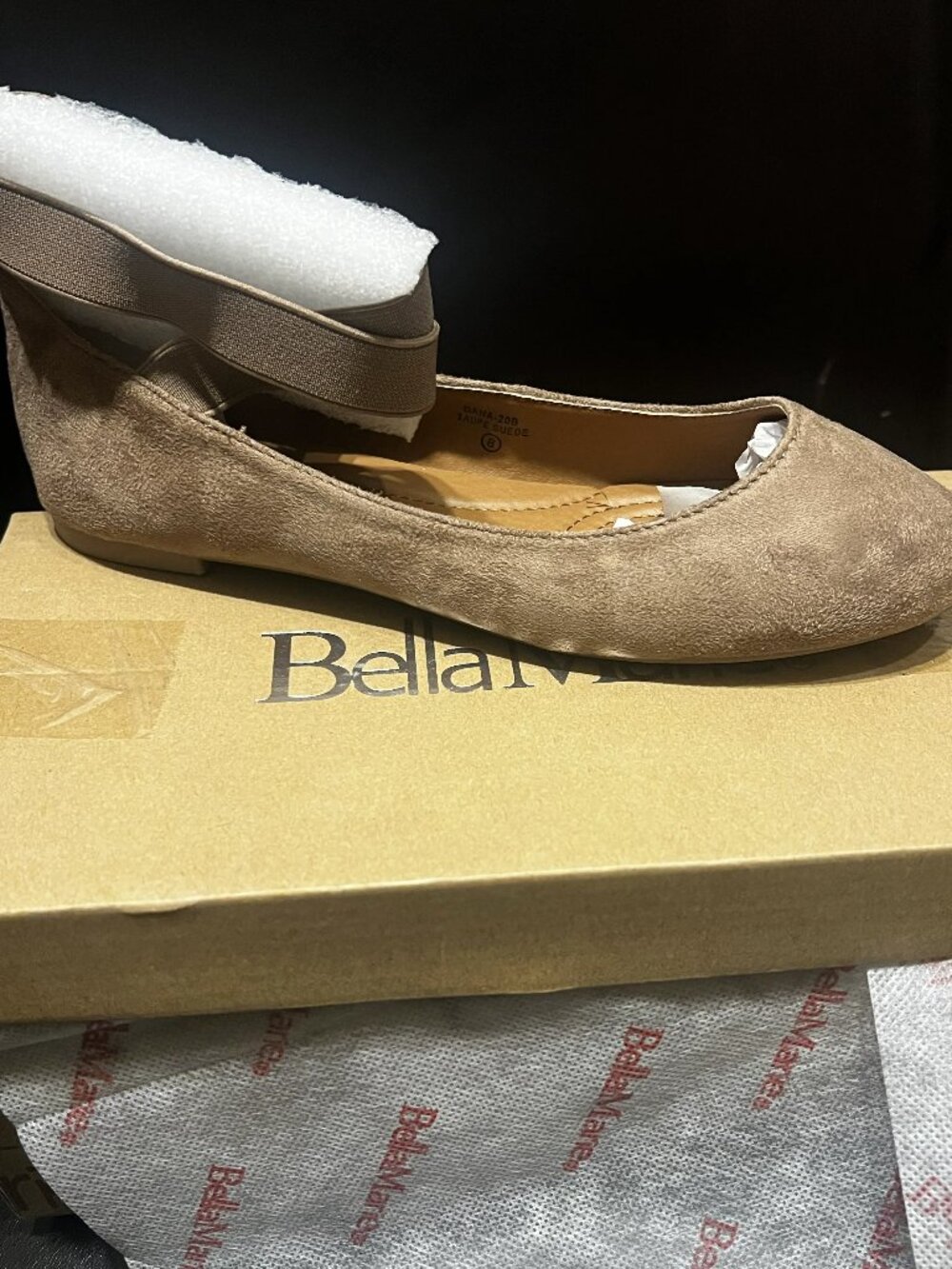 Bella Taupe Chic Flats